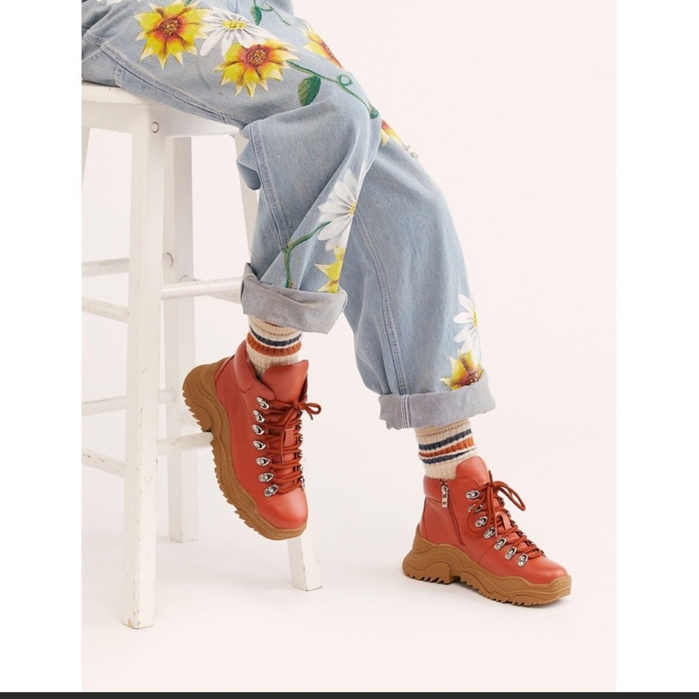 Free People x Jeffrey Campbell Bowery Hiker Boot NWOT